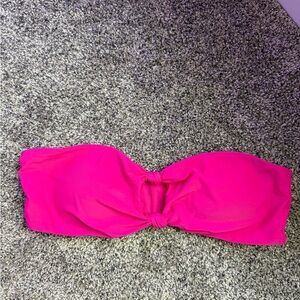 Pink Bandeau Bikini Top